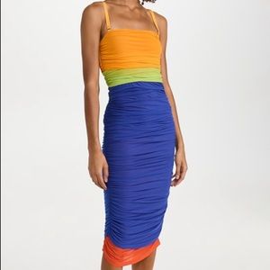 NEW Simon Miller mesh color block dress